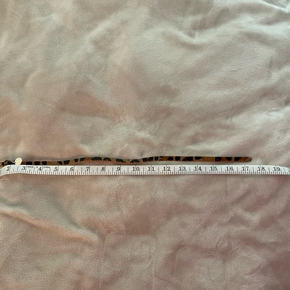 Victoria Emerson Brown Black Leopard Card Holder Strap with Gold Accent - Picture 2 of 4